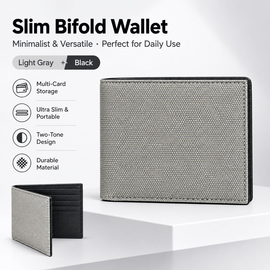 Handmade canvas wallet