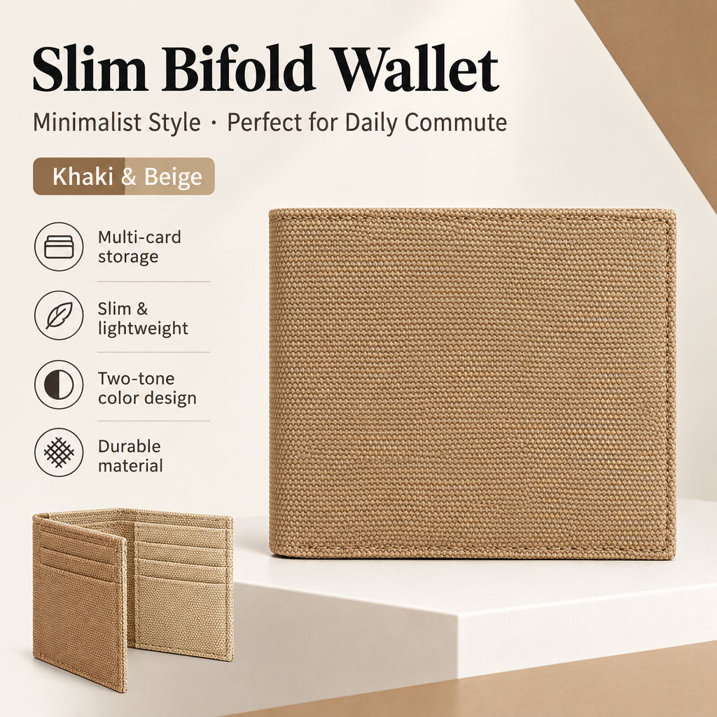 Handmade canvas wallet