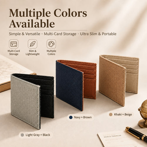Handmade canvas wallet